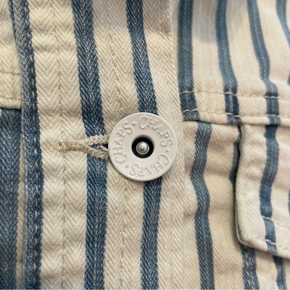 Chaps Striped Denim Jacket - Picture 8 of 16